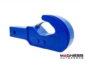 Jeep Wrangler JL Billet Recovery Hook - Royal Hitch Hook - Aluminum - Blue Jeep Wrangler JL Billet Recovery Hook - Royal Hitch Hook - Aluminum - Blue